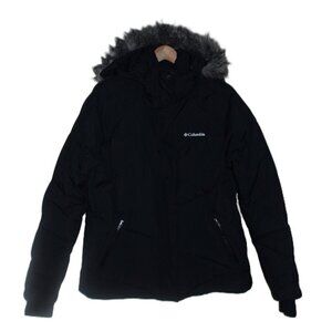 COLUMBIA "Lay D Down" Omni-Heat™ Winter Down Jacket in Black (XL/Fits like L)